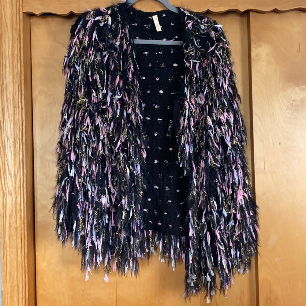 Worn once WISHLIST small/medium fringe cardigan
